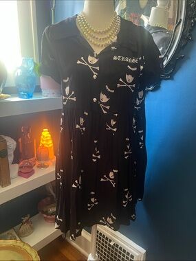 Dolls Kill x Emily the Strange "Death Becomes You" shirt dress